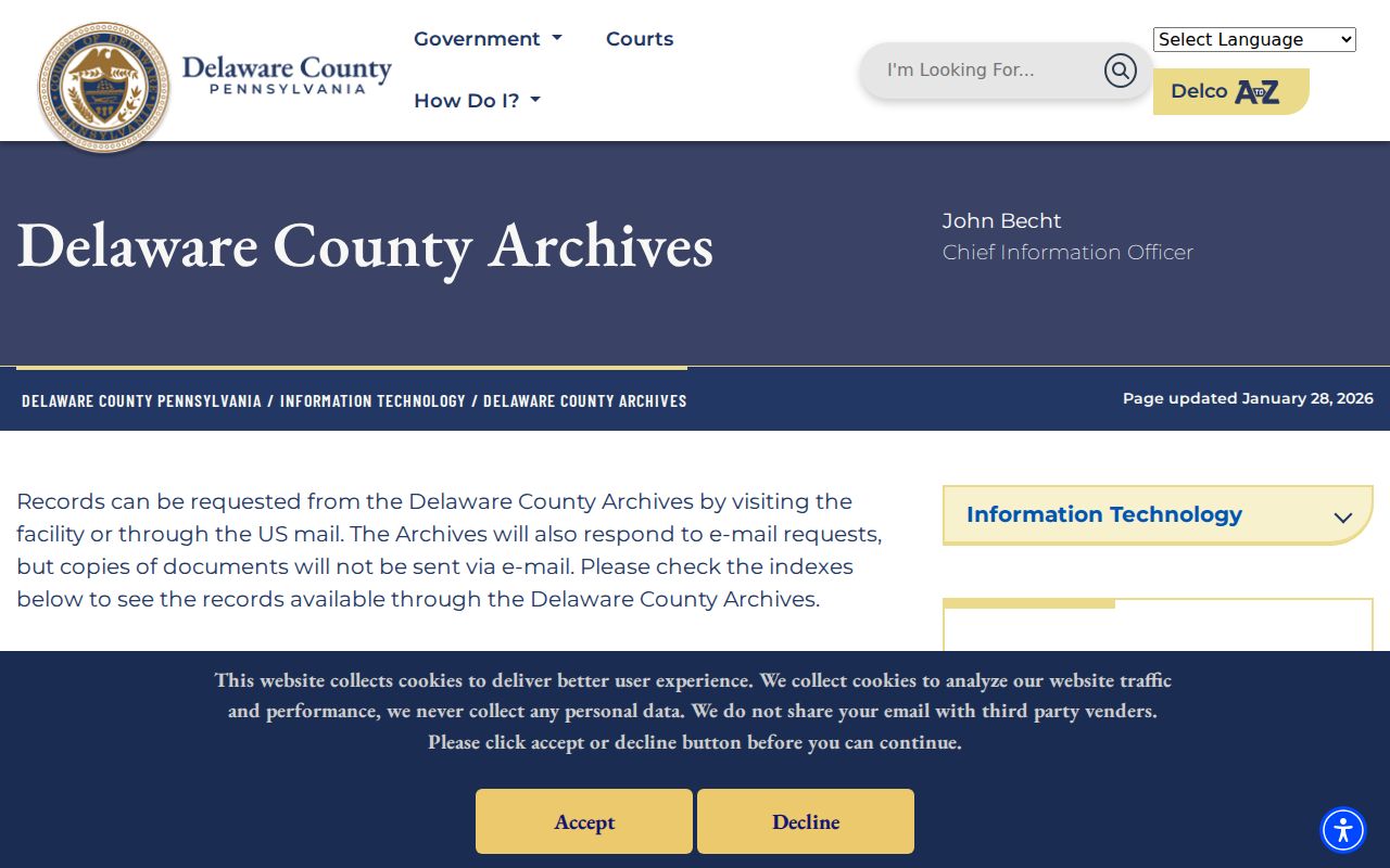 Chester previous residents Delaware County Archives historical index